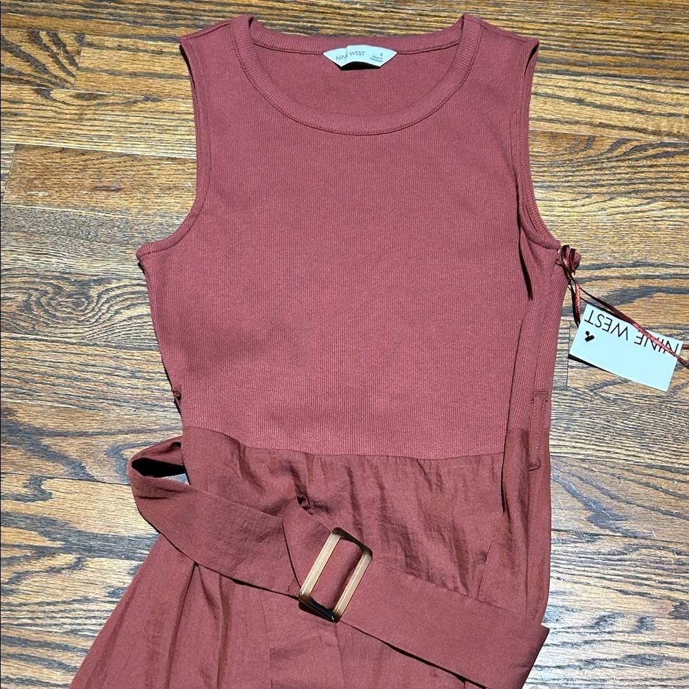 Sleeveless Rust Maxi Dress - Picture 5 of 7